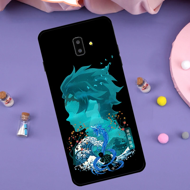 Japanese Wave Anime Dragon Cover For Samsung Galaxy J4 J6 2018 A7 A9 A6 A8 Plus J8 J3 J5 J7 2017 J1 A5 A3 2016 Case image 5