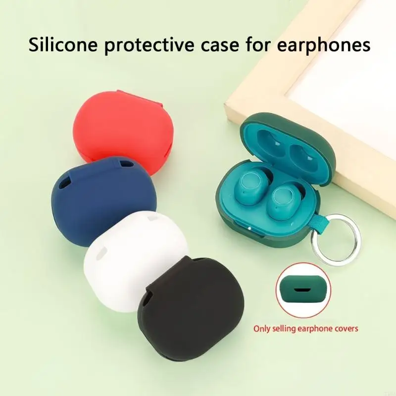 Flexible Silicone Protective Case Housing For JLab JBuds Mini Earbud Shockproof Cover Scratch Resistant Sleeve Daily Use
