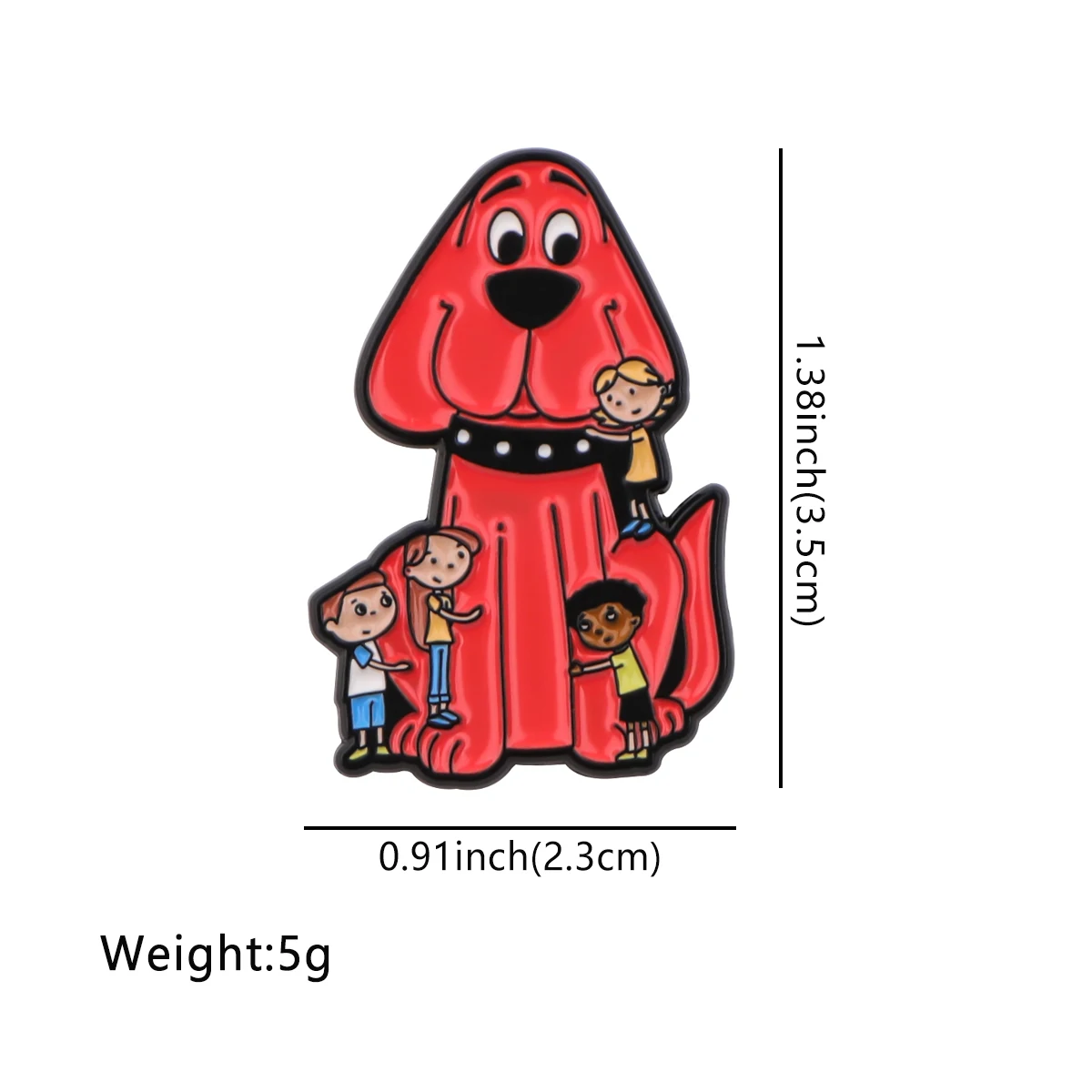 Funny Cartoon Red Dog Lapel Pins for Backpacks Enamel Pin Men Women's Brooches Briefcase Duck Badges Jewelry Accessories