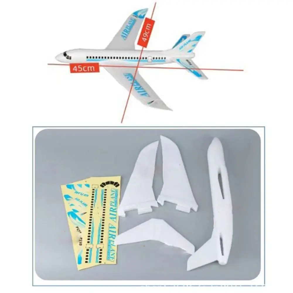 Large Foam Glider Airplane New 2 Colors 49*45cm Hand Throwing Planes Birthday Party Favors Outdoor Hand Throwing Toys