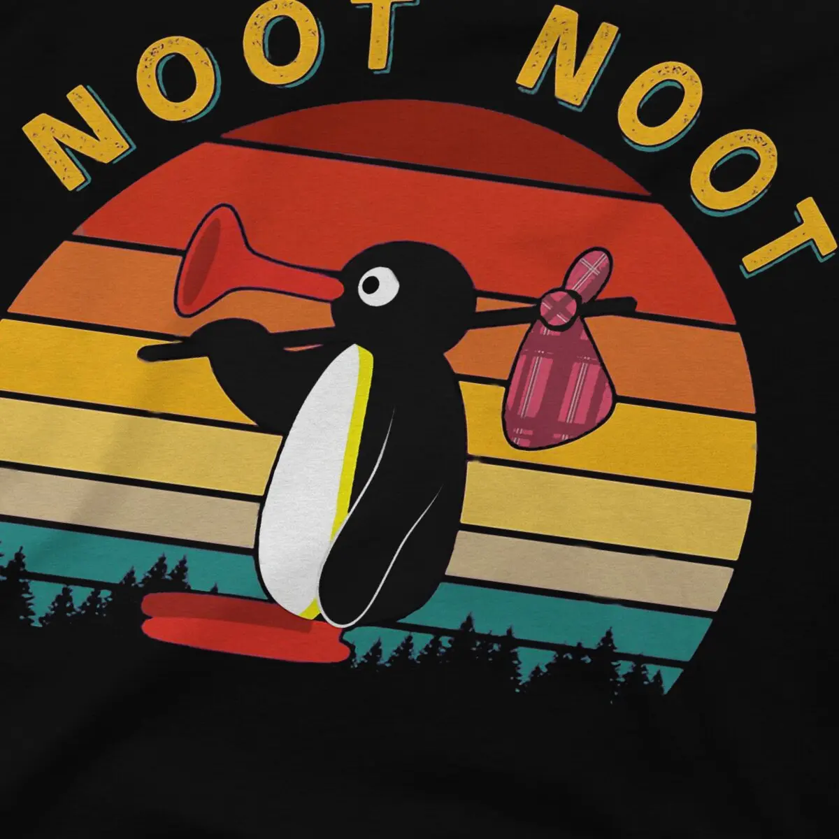 Noot Pingu Pinga Penguin TV Retro Noot Tshirt Graphic Men Tops Vintage Punk Summer Polyester  Clothes Harajuku T Shirt