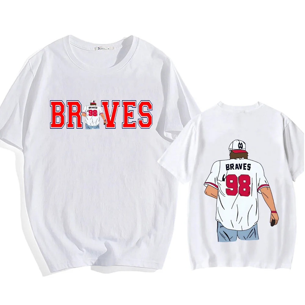 Braves 98 MorganWallen T-shirt Funko Pop High Quality Tee-shirt Graphic Printing Cotton O-neck Tshirt Ropa Hombre Soft Clothes