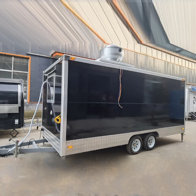 Square Model Business Food Trailer Hot Dog Cart for Sale Food Truck Truck for Sale Small Food  Truck