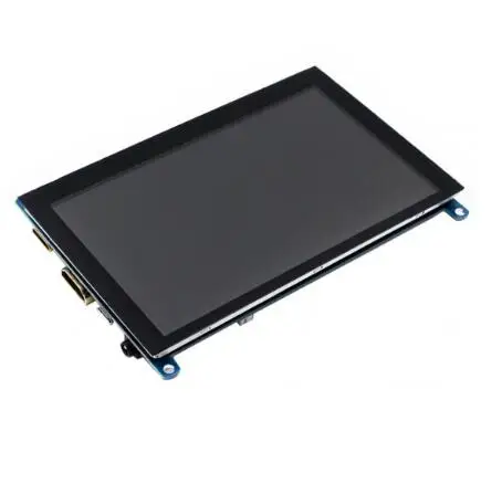 Tela de toque capacitiva Waveshare HDMI LCD (H) de 5 polegadas, 800 × 480, suporte para vários sistemas