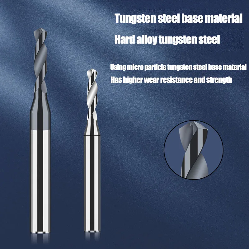 2.51~3.5mm Micro Solid Carbide Drill Bit Precision Mini CNC Drilling Tool Through Hole  Making 2.65mm  Diameter 4mm Metal Steel