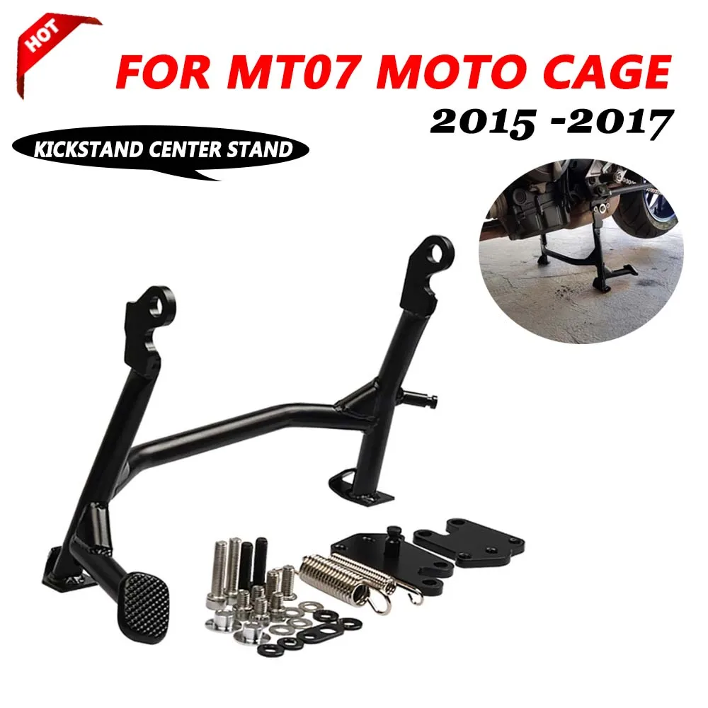 For Yamaha 700 MT07 MT-07 Moto Cage 2015 2016 2017 MT Motorcycle Middle Kickstand Center Central Parking Stand Support Bracket