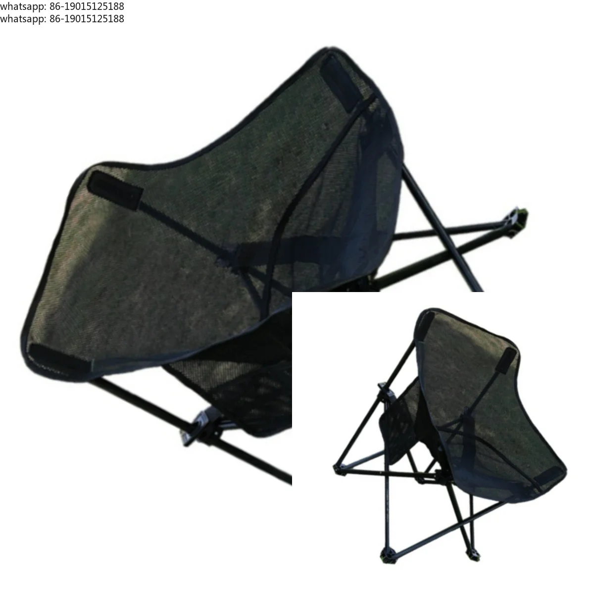 

2025 new collection Mesh Moon Chair Outdoor Folding Portable Camping Picnic Hollow Chair