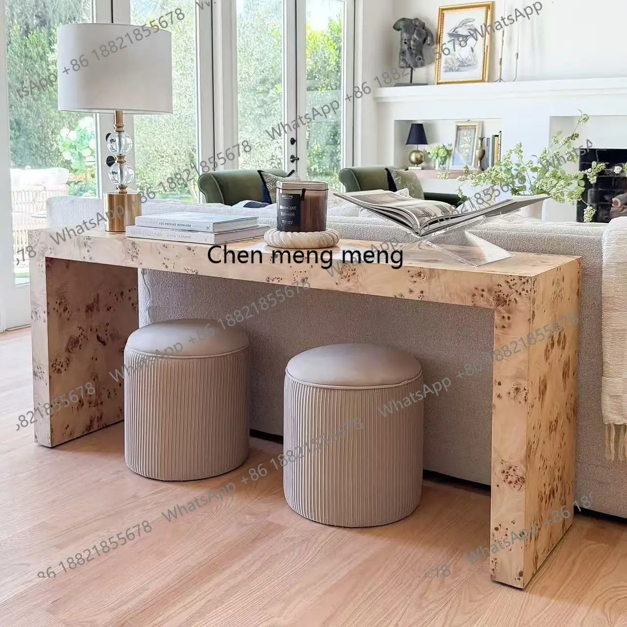 

Medieval, home entry, dining side cabinet, living room designer creative retro Xuan table, sofa back decoration table