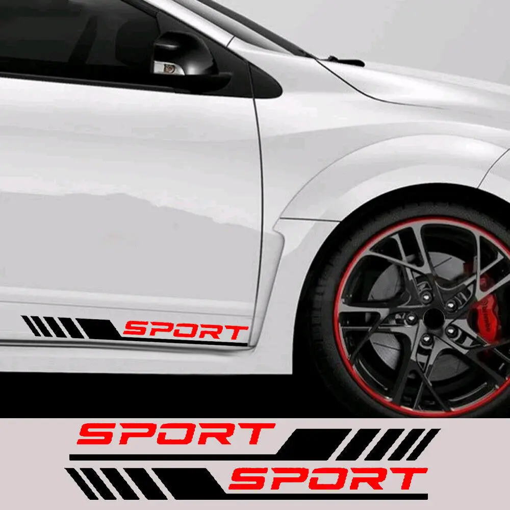1 Paar Auto-Türseitenaufkleber, wasserdicht, selbstklebend, Vinyl-Aufkleber, modifiziertes Auto-Styling, coole Außendekoration für Fahrzeuge