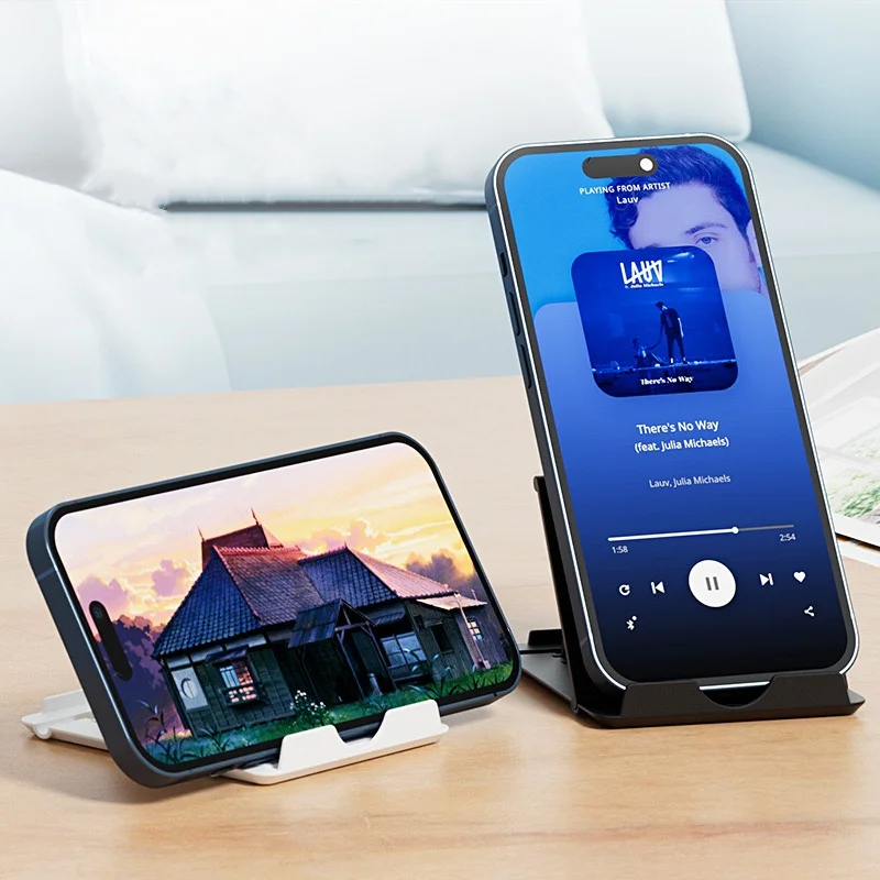 Держатель для телефона Настольная подставка для мобильного телефона Штатив для iPhone Xs max 12 13 Pro Huawei Xiaomi Mi 9, пластиковая складная настольная подставка