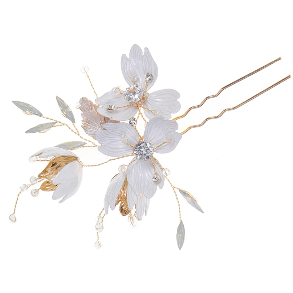 

Crystal U shaped Hairpin Design Wedding Accessories for Brides Lightweight Bridal Hairpins Stylish Prom Hair Pieces