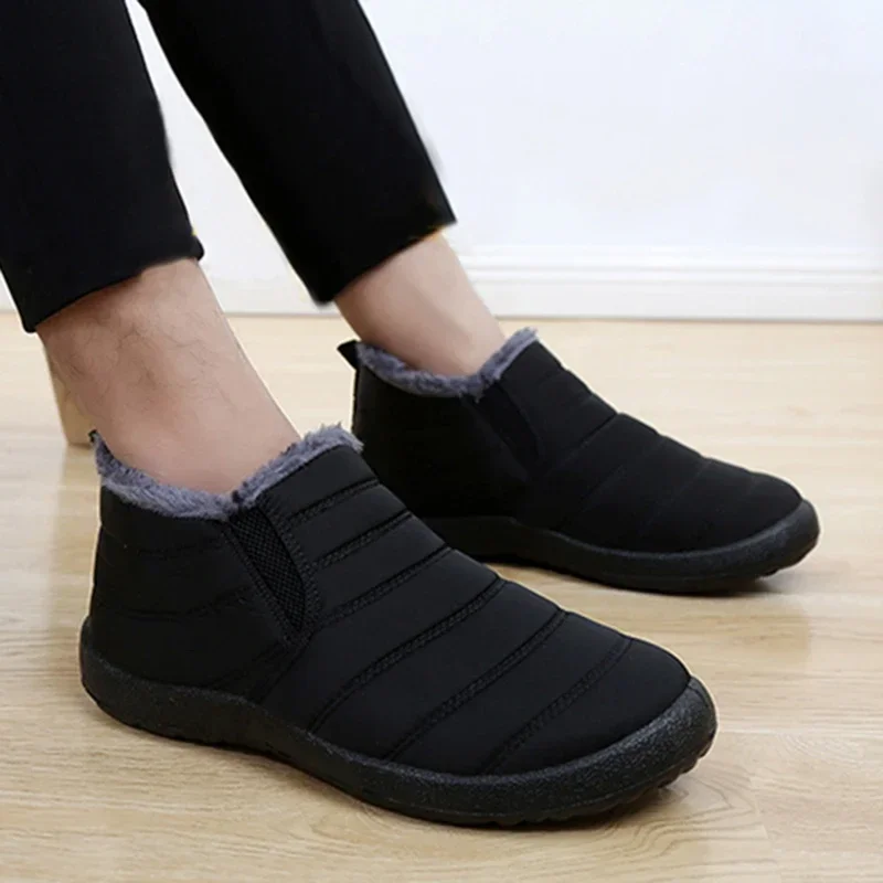 Fashion Men's Snow Boots Ankle High Keep Warm Shoes for Cold Winter Waterproof Outdoor Snow Comfortable Men's Work Boots 2026 view 5