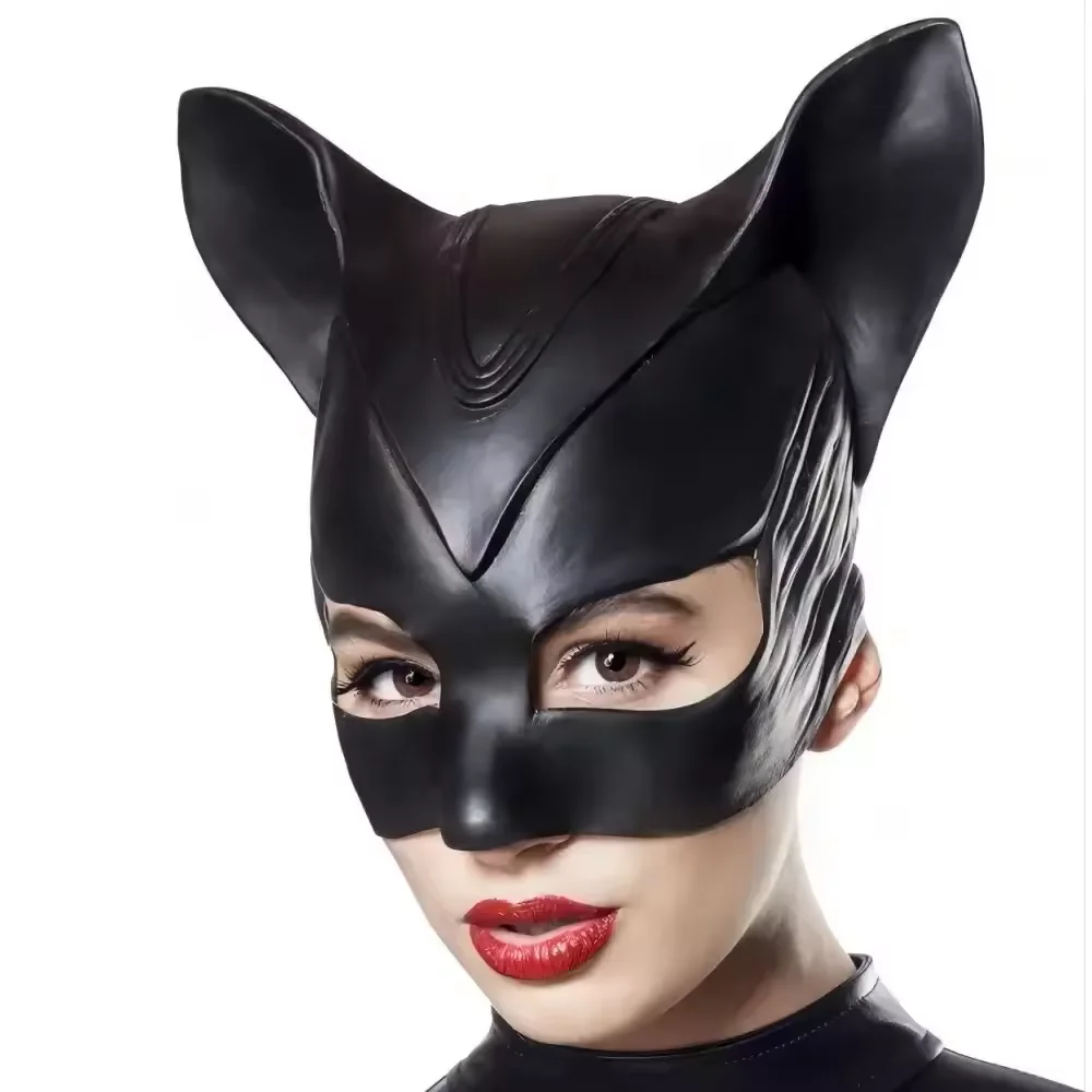 Sexy Cat Woman New Fun Supplies Masks Party Performance Props Bunny Girl Headgear Halloween Catwoman Half Face Latex Masks