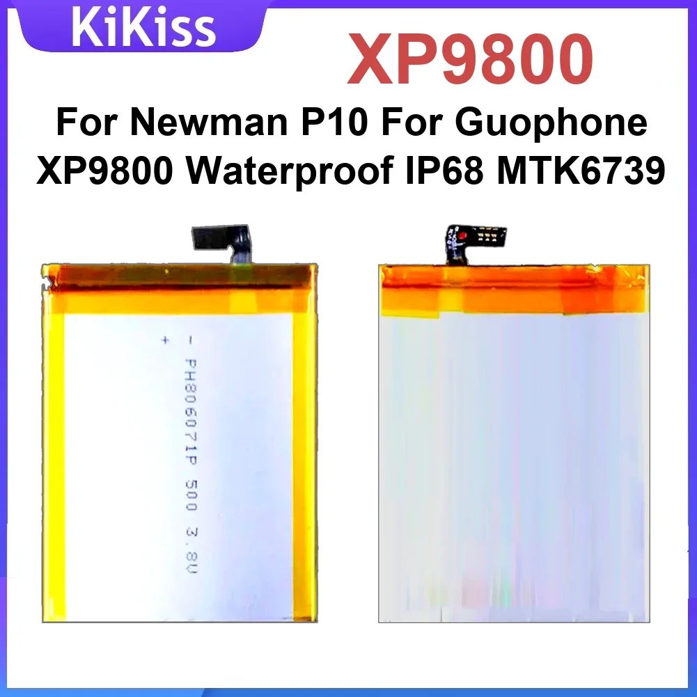 XP9800 Batteries For Newman P10 Guophone Waterproof IP68 MTK6739 Replacement Mobile Phone Battery