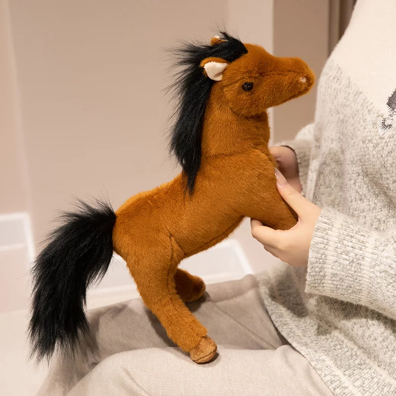 8 Styles Real Life Pony Horse Plush Dolls Pony Stuffed Toys Animal High Quality Classic Birthday Gift Room Decor