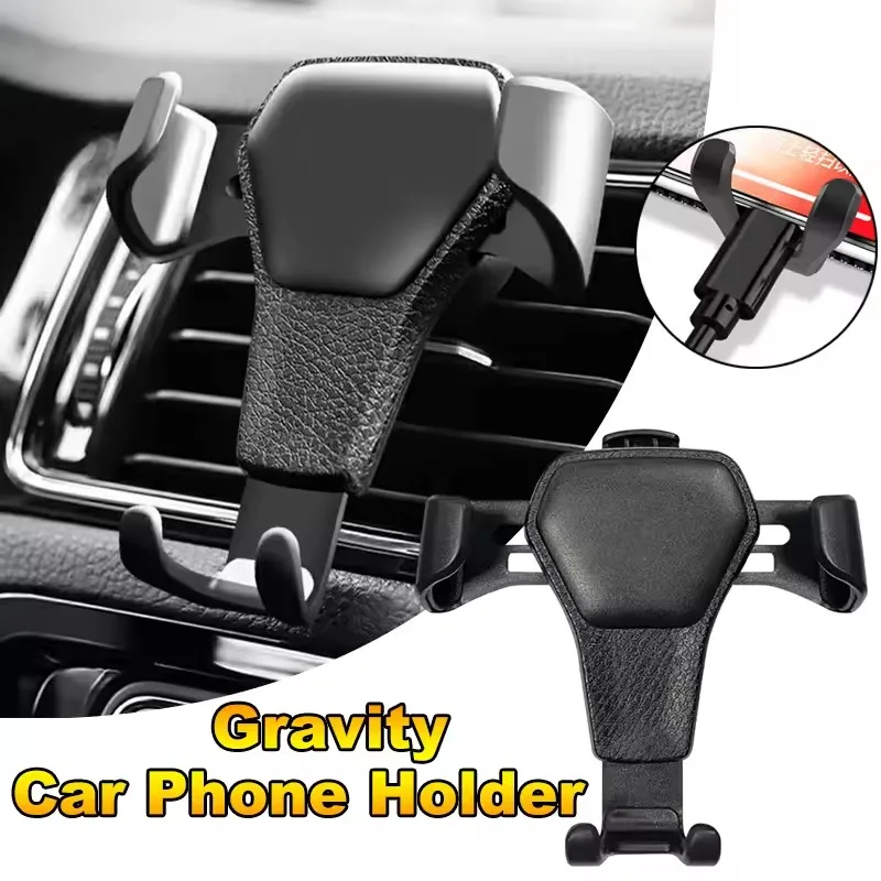 Universal Gravity Auto Phone Holder Car Air Vent Clip Mount Mobile Phone Holder CellPhone Stand Support for Cellphone for IPhone