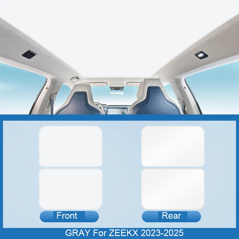 2pcs/lot Car Ice Crystal Sunroof Sunshade For ZEEKR X 2023-2025 Skylight Roof Heat Insulation Shading Interior Auto Accessory