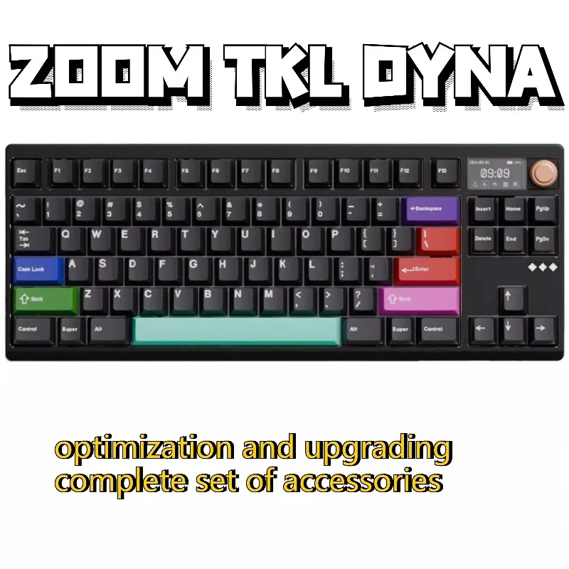 ZOOM TKL DYNA حزمة الصوت بورون ساندويتش القطن أسفل القطن IXPE لوحة التبديل تحديد المواقع لوحة ملحقات لوحة المفاتيح الميكانيكية #1