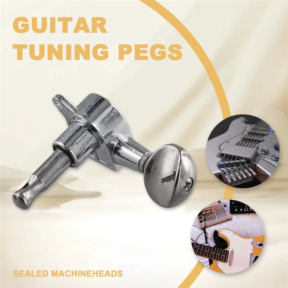 펜더 교체용 실용적인 6개 6R 기타 튜닝 페그 튜너 머신 헤드
