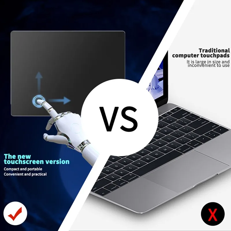 

Multi-Touch Trackpad,Ultra Slim Aluminum USB Wired Touchpad Mouse for Windows 10/11 Desktop/Laptop/Notebook Computer PC