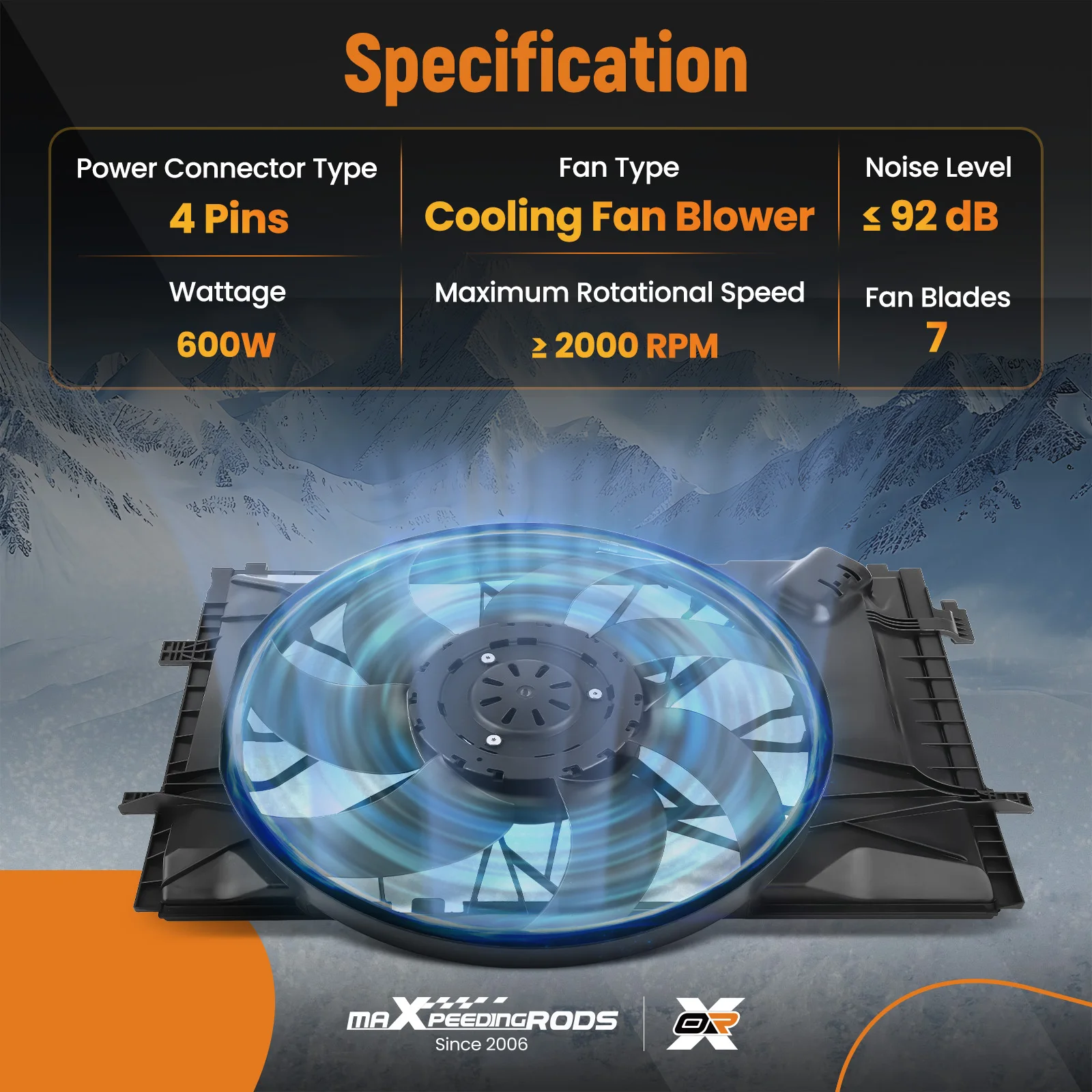 Radiator koelventilator voor Mercedes Benz C230 C240 C320 2035050255 623280