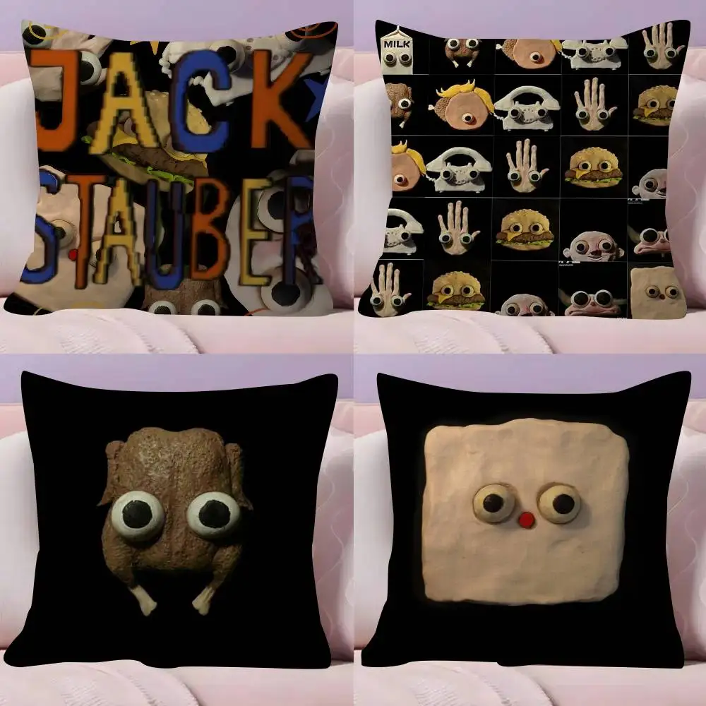 Singer Jack Stauber Album   Office Cushion Pillowcase Car Cushion Cover45X45CM Lumbar Pillowcase Sofa Pillowcover