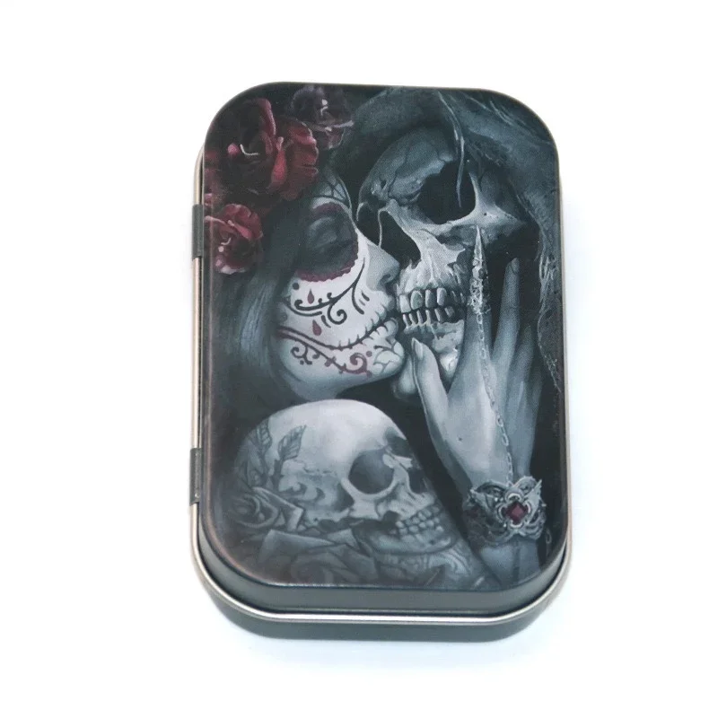 Cigarette Case Box Tobacco Storage humidor rolling paper box Jewelry Candy Coin Key Organizer Metal Tin Flip Gift Sealed