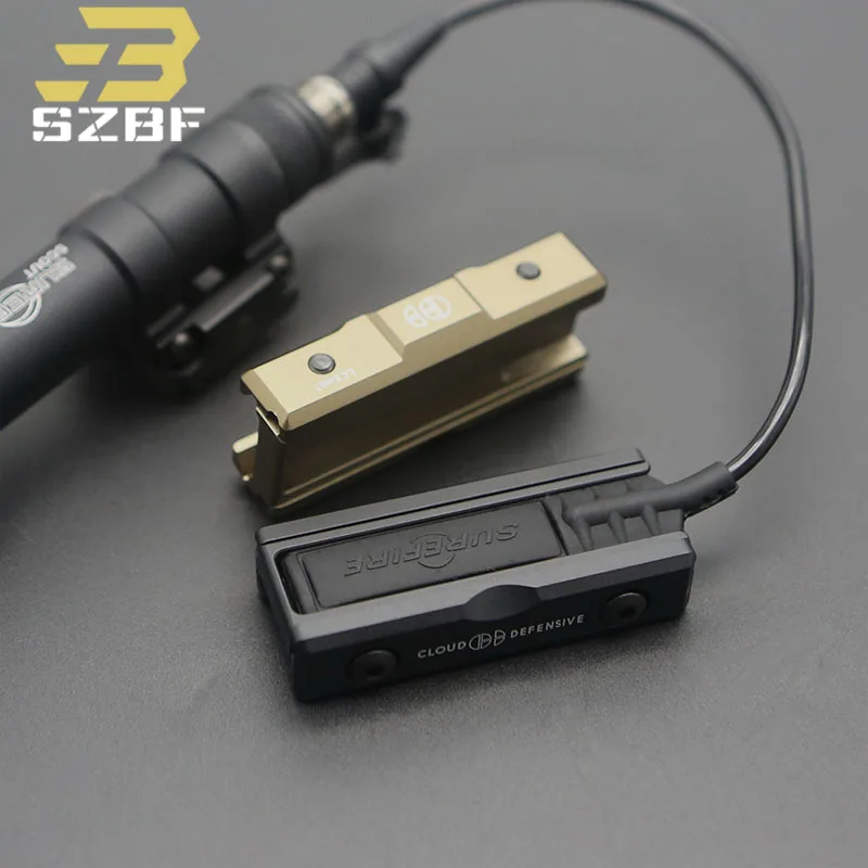 Airsoft Molk SF M300 M600 Flashlight Pressure Switch Metal Card Slot Tactical Reconnaissance Light 20mm Rail Weapon Accessories