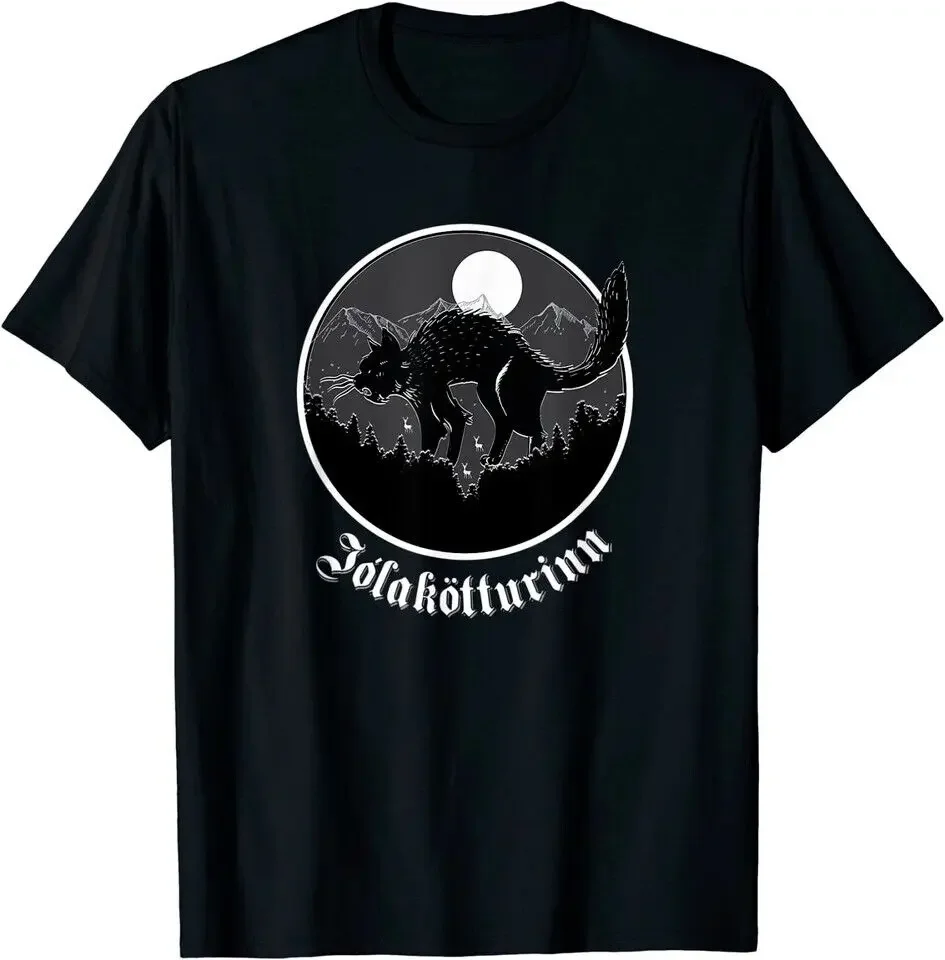 NEW LIMITED Yule Cat Jolakotturinn Icelandic Folklore Gift T-Shirt S-3XL