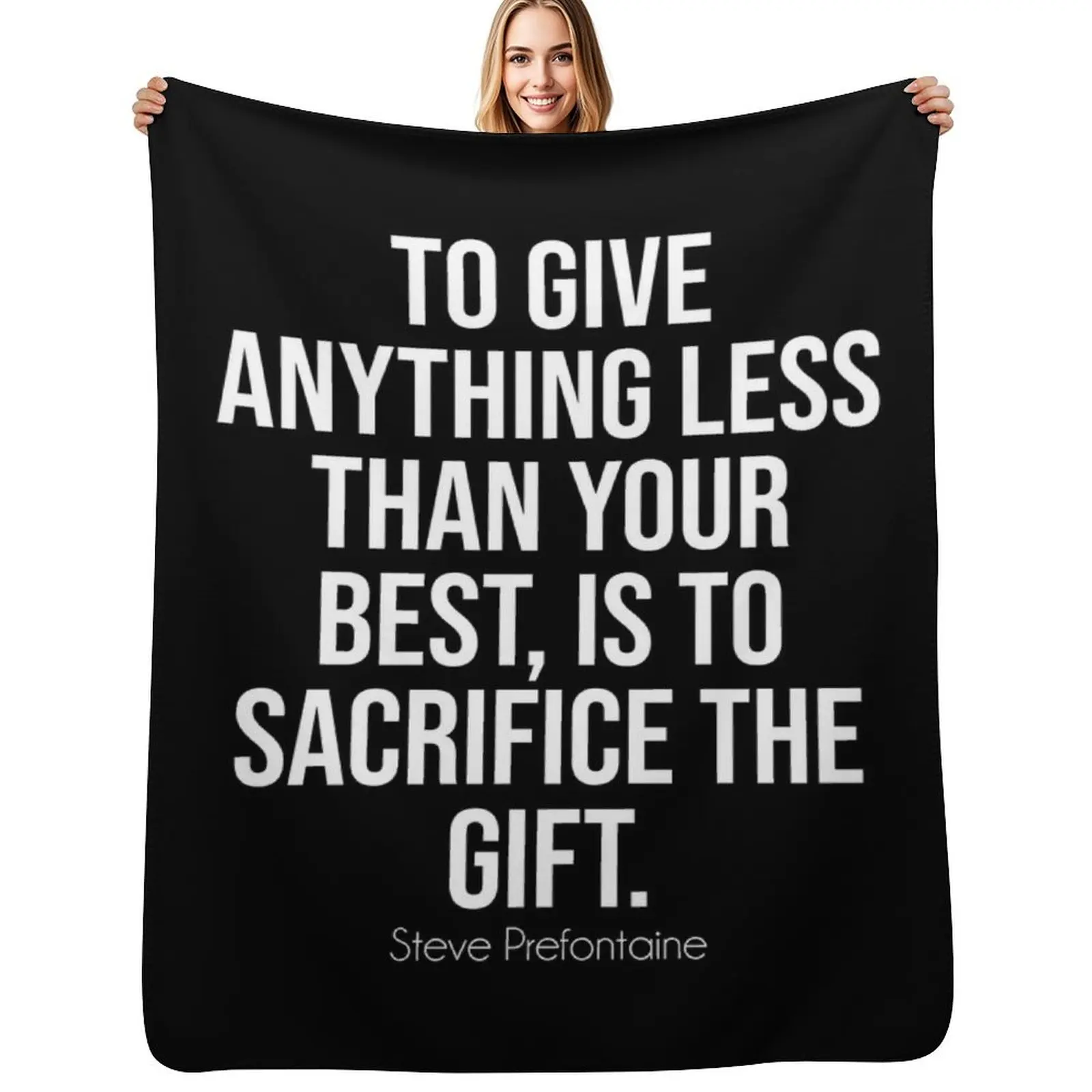 

Steve Prefontaine quote Throw Blanket Polar Travel Tourist blankets ands Blankets