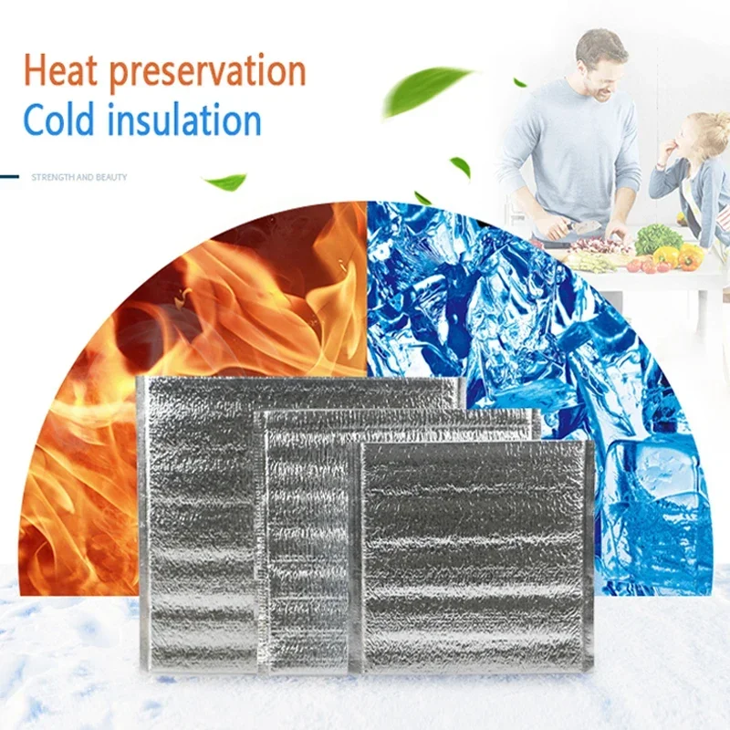 الألومنيوم احباط حقيبة عزل اكسبرس الوجبات الجاهزة حقيبة الغذاء المبردة الطازجة حفظ حقيبة اكسسوارات المطبخ حقيبة عزل الحرارة #3