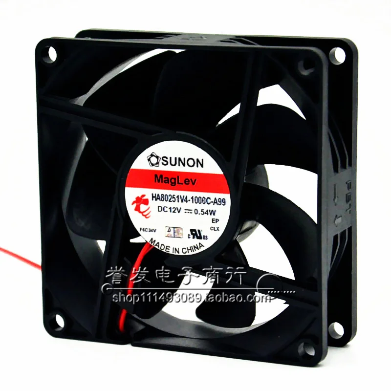 Nuevo radiador de ventilador de refrigeración ORIGINAL HA80251V4-1000C-A99 12V 0,54 W 8025 80x80x25mm