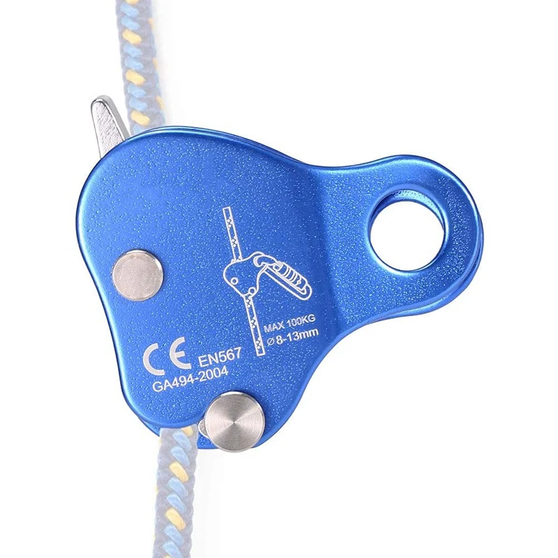 Rope Ascender,Rock Climbing Tree Arborist Rope Grab Self-Locking Rope Grip For Outdoor Climbing And Rescue 8-13MM