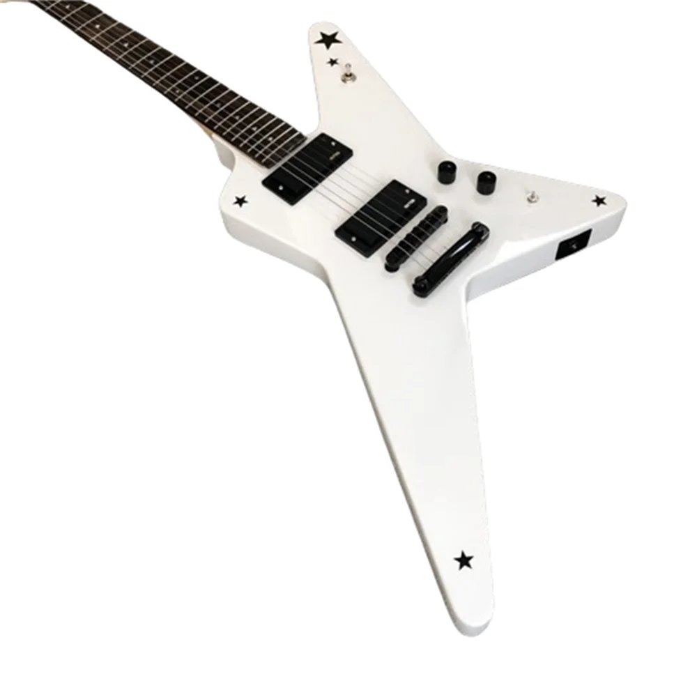 

Flerigh High Quality White Polygon 6-string guitar