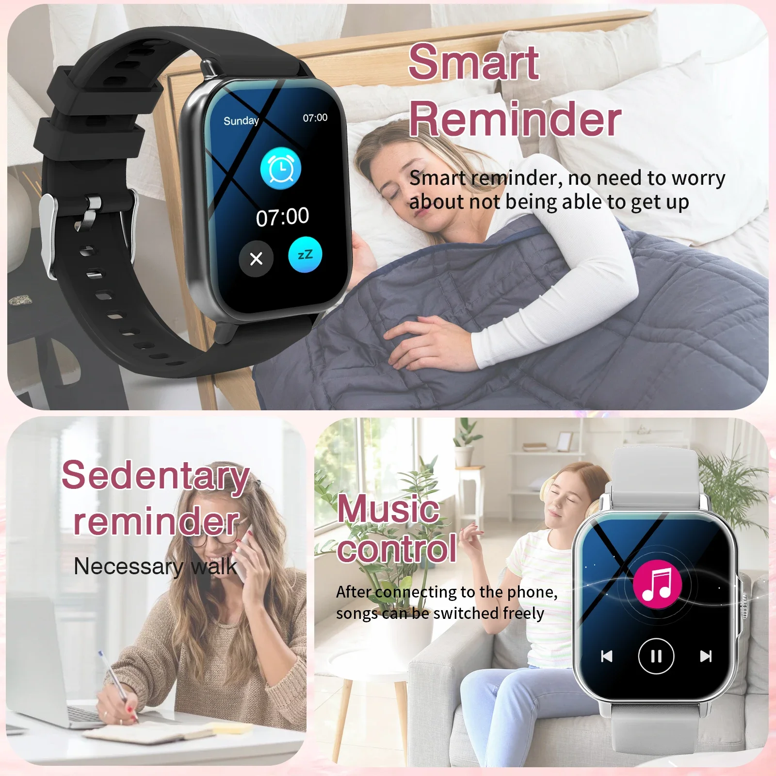 Unisex Children's Smart Watch - HD Call Answer Music Player Sedentary Alert Photo Storage Custom Wallpapers Holiday Gift