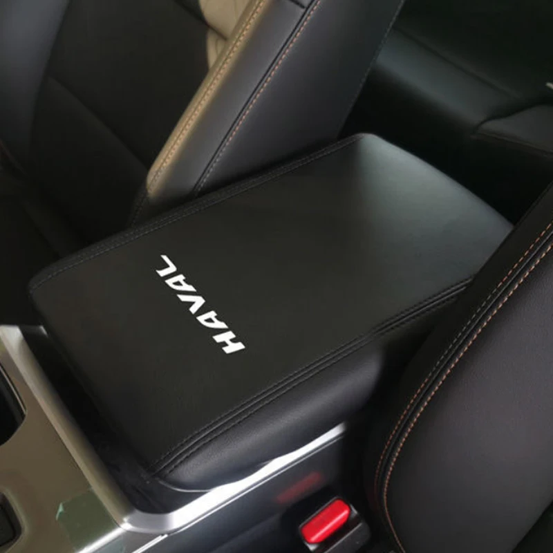 For Haval Dargo 2023 2022 Leather Car Armrest Mat Interior Auto Storage Box Dust-Proof Cushion Cover Protector Accessories