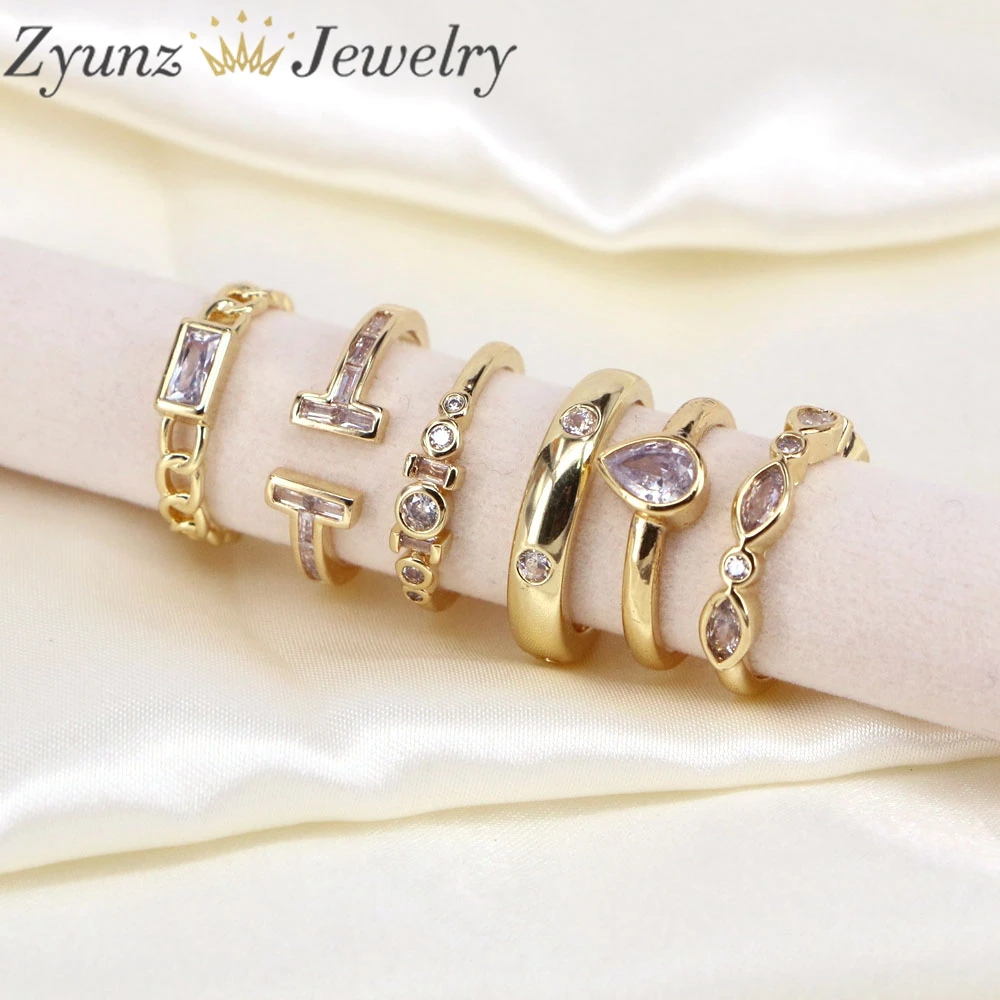 5PCS, Punk Gold Stackable Rings For Women Girls Fashion Finger Thin Rings Gift Female Knuckle Party Jewelry