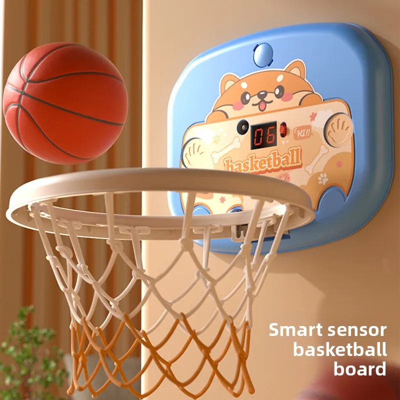 Boy Indoor Home Shooting Basketball Frame Household Basketball Hoop Baby Basketball Toy Folding Storage Scoring Boy
