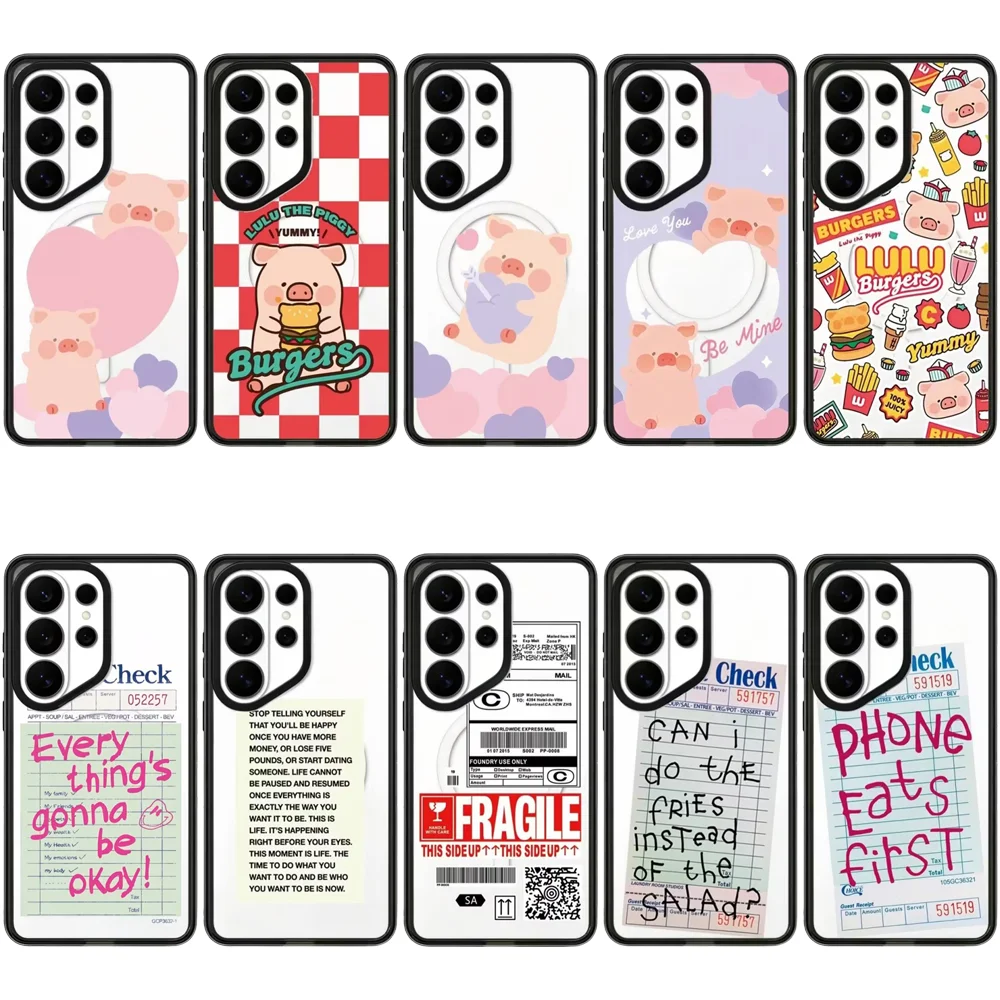 6071730 Acrylic Case for Samsung Galaxy S26 S25 S24 S23 Ultra S26U S24+ S25+ S26 Plus Protective Case