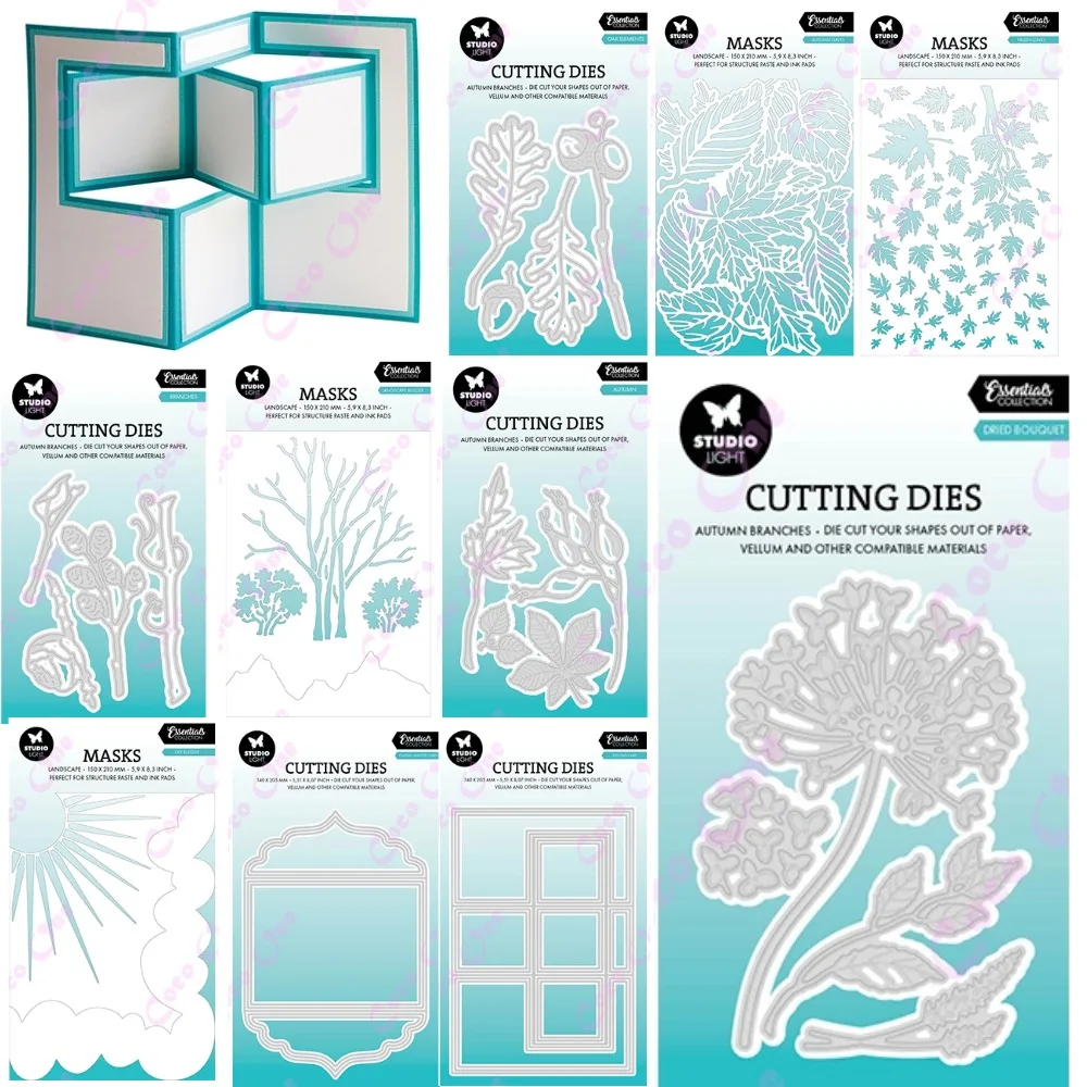 New Plants Bathed in Sunlight Metal Cutting Dies For Scrapbooking Stencil Embossing Mold DIY Paper Cards Craft Cutting