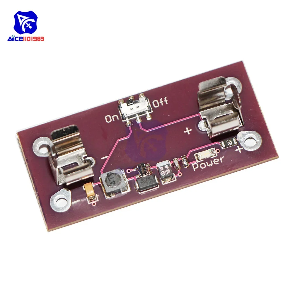 diymore LilyPad Step Up Boost Power Supply Module AAA Battery 1.2 to 5V Converter for Arduino