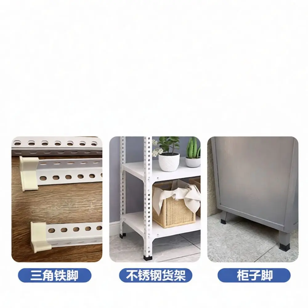 Flexible PVC Angle Iron Leg Caps Triangle Chair Feet Protectors Noise Reduction Furniture Pads For Professional Office