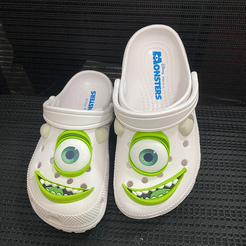 

Monsters Inc Mike White Slippers Outdoor Casual Beach Shoes Monster Mike Home Slippers Comfortable Breathable Sandals