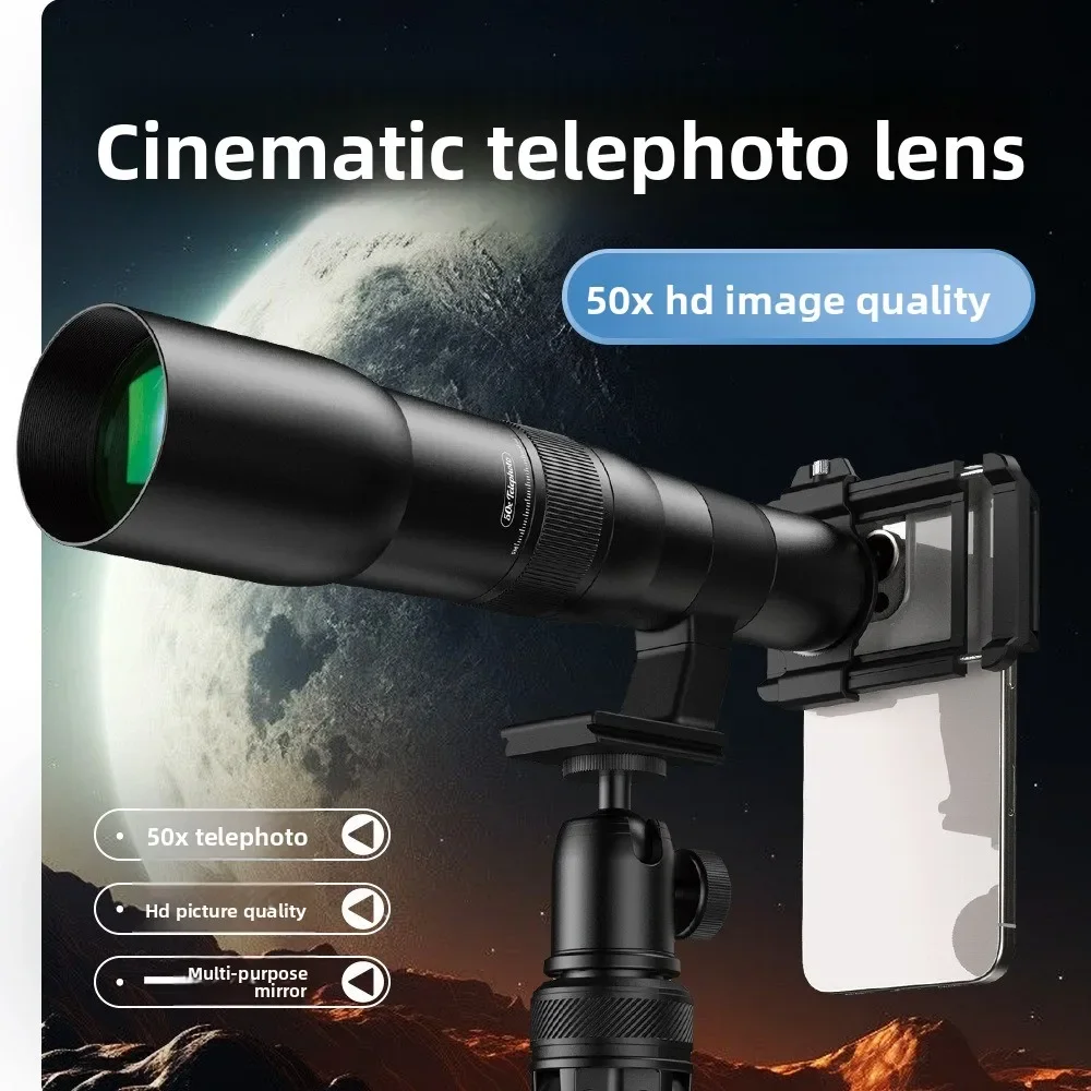30X 50x telephoto high definition telescope mobile phone peripheral camera lens zoom set