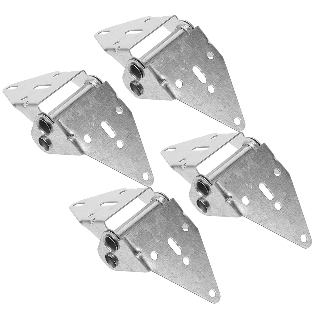 

4pcs Garage Door Hinges Heavy Duty Silver Outdoor Replacement Parts Thickened Material Precision Casting Door Accessories