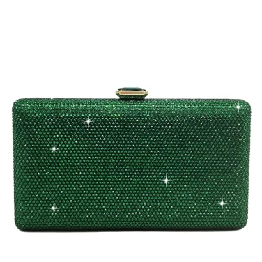 

Crystal Evening Bags for Women Formal Party Box Clutch Wedding Rhinestone Handbags Bridal Clutch Purse, Mini