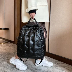 Sac à dos ultraléger pour femme, cartable tendance en coton, idéal pour l'école ou les voyages, collection hiver 2022