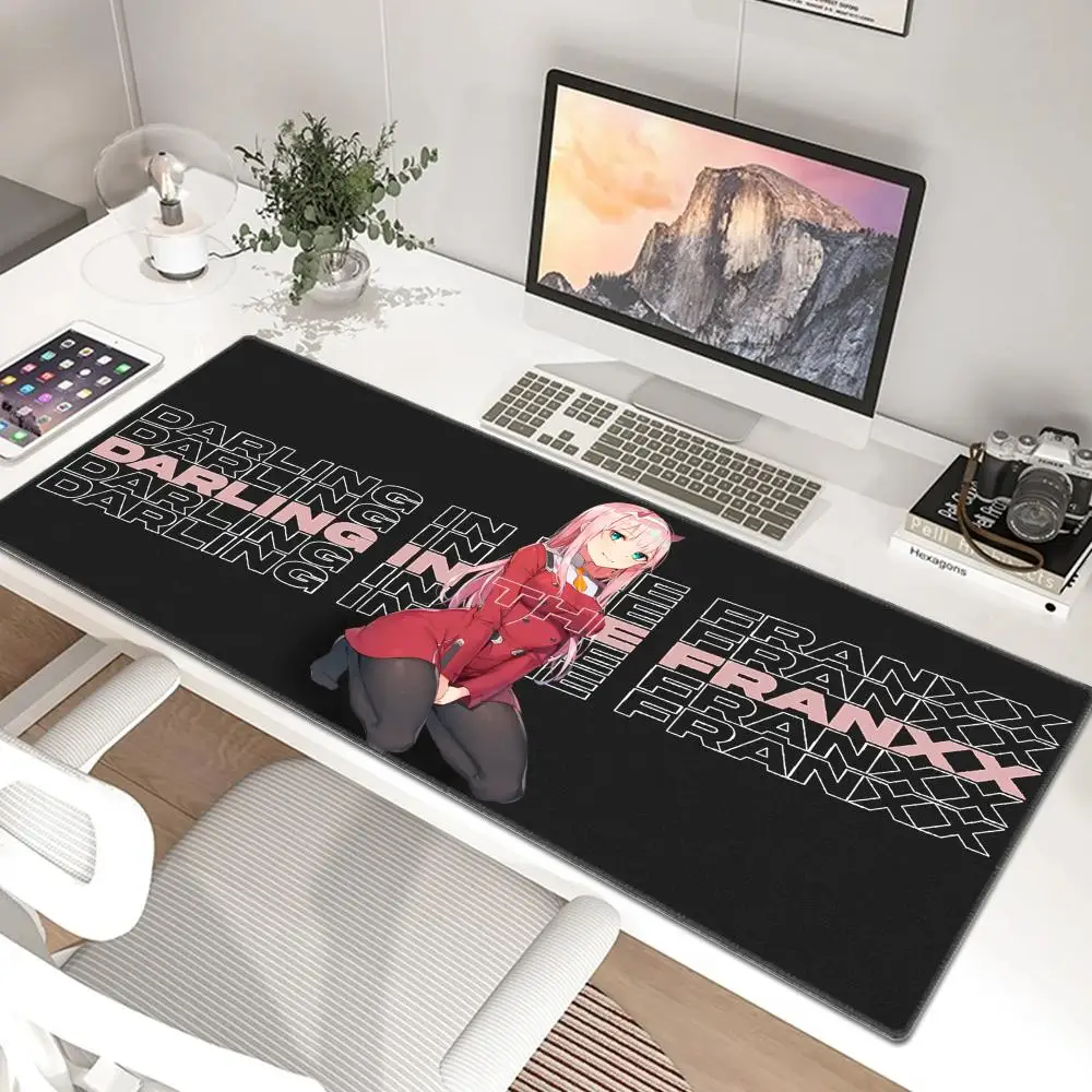 Darling In The FranXX Mouse Pad 90x40CM Non-slip Gaming Mousepad Gamer E-Sports Mouse Mat Game Mechanical Keyboard XXL Desk Mat