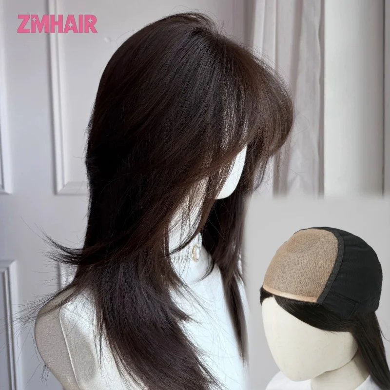 

Premium European Real Hair Jewish Wig 5x5 Silk Top with PU Front Natural Scalp Look Long Straight Glueless Ready to Wear Wig