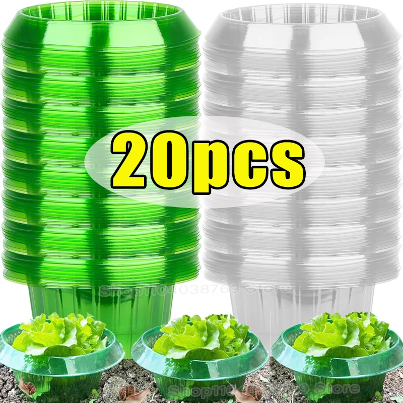 Anillo de protección de lodo para plantas, cubiertas para plantas y verduras, Protector de Collar de Caracol, macetero verde, maceta, trampa para Control de plagas, herramienta de jardín